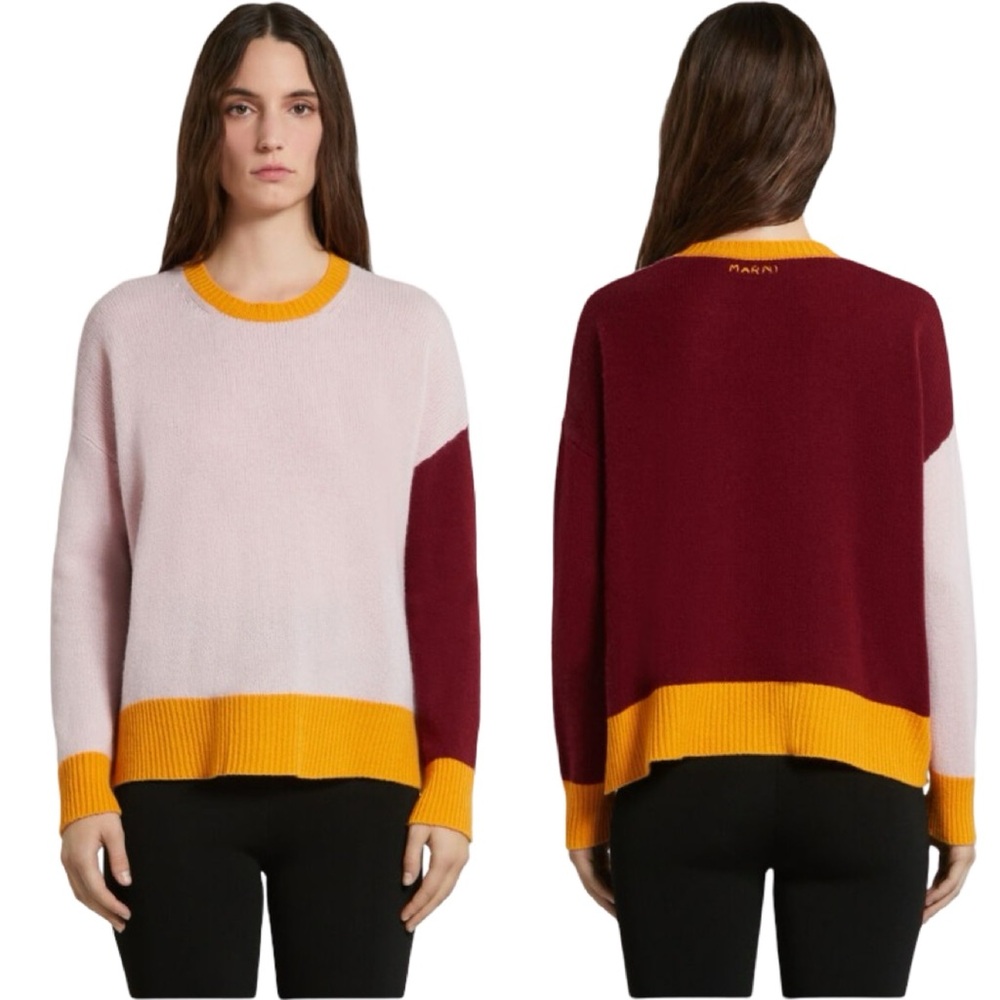Marni color-blocked cashmere sweater. EUC